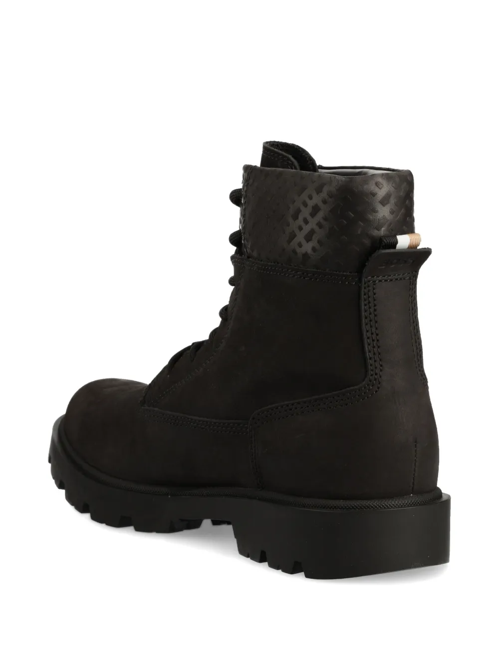 BOSS leather boots Black