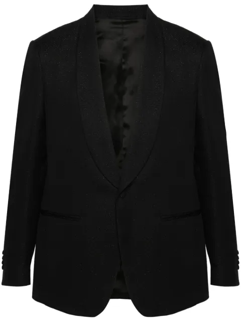 Lardini metallic-threading blazer