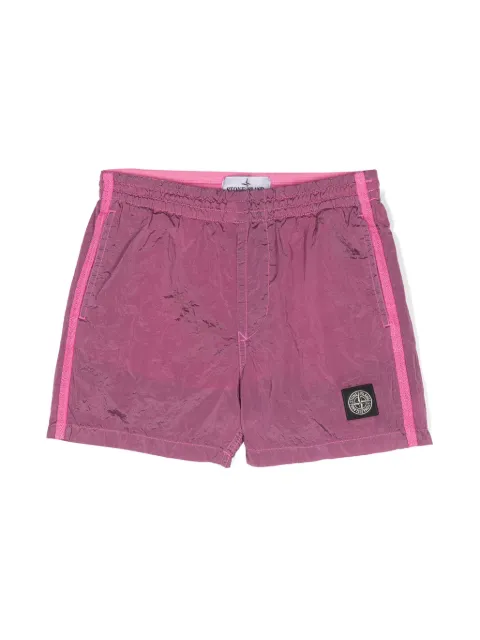 Stone Island Junior shorts de playa con motivo Compass