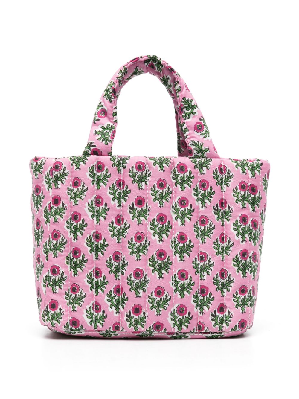 Shop Mc2 Saint Barth Mini Soft Quilted Tote Bag In Pink