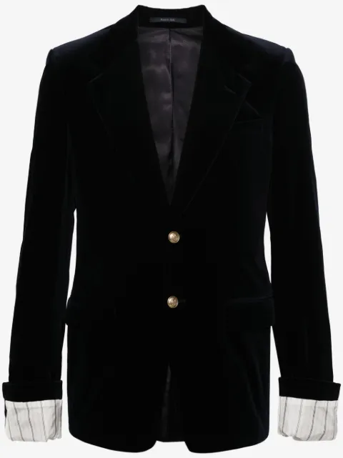 Gucci single-breasted velvet blazer