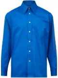 MM6 Maison Margiela pointed-collar button-up shirt - Blue
