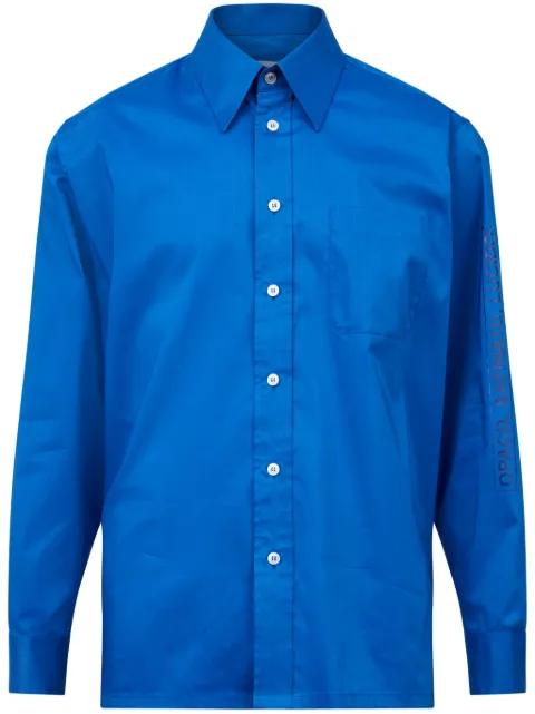 MM6 Maison Margiela pointed-collar button-up shirt