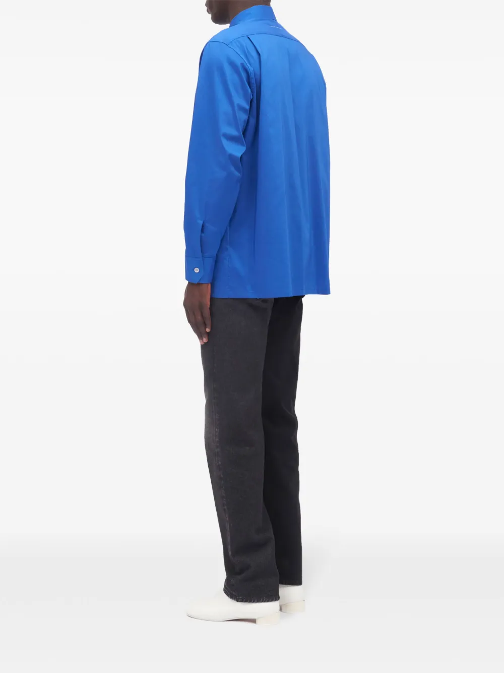 MM6 Maison Margiela Button-up overhemd met puntkraag Blauw