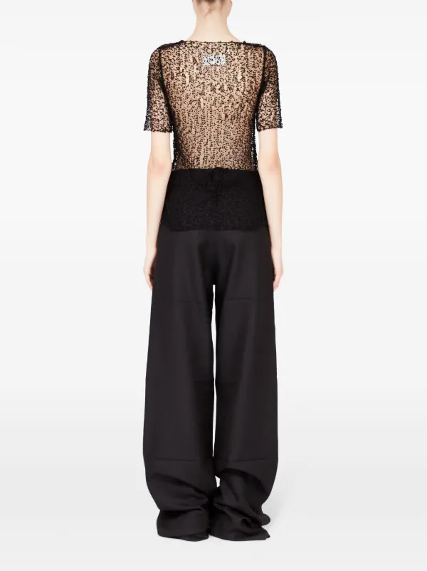Maison Margiela ドット セミシアートップ | ブラック | FARFETCH JP
