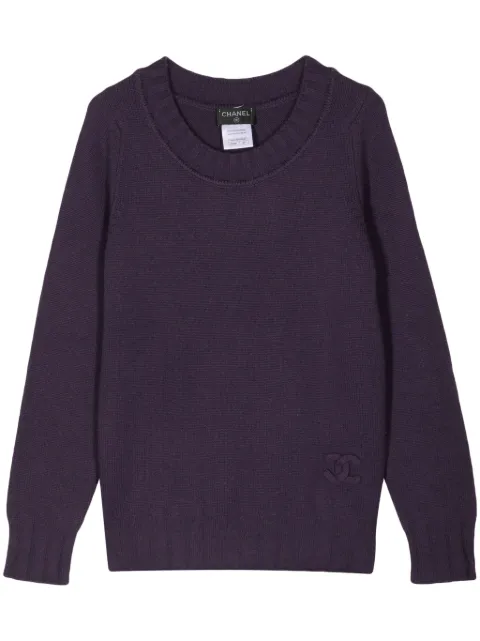 CHANEL 2000s crew-neck cashmere jumper Women