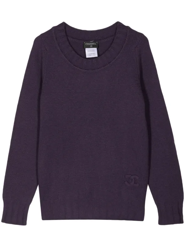 Chanel crew neck jumper top