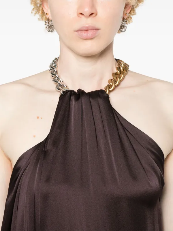 Stella McCartney chain-link-detail Jumpsuit | Brown | FARFETCH