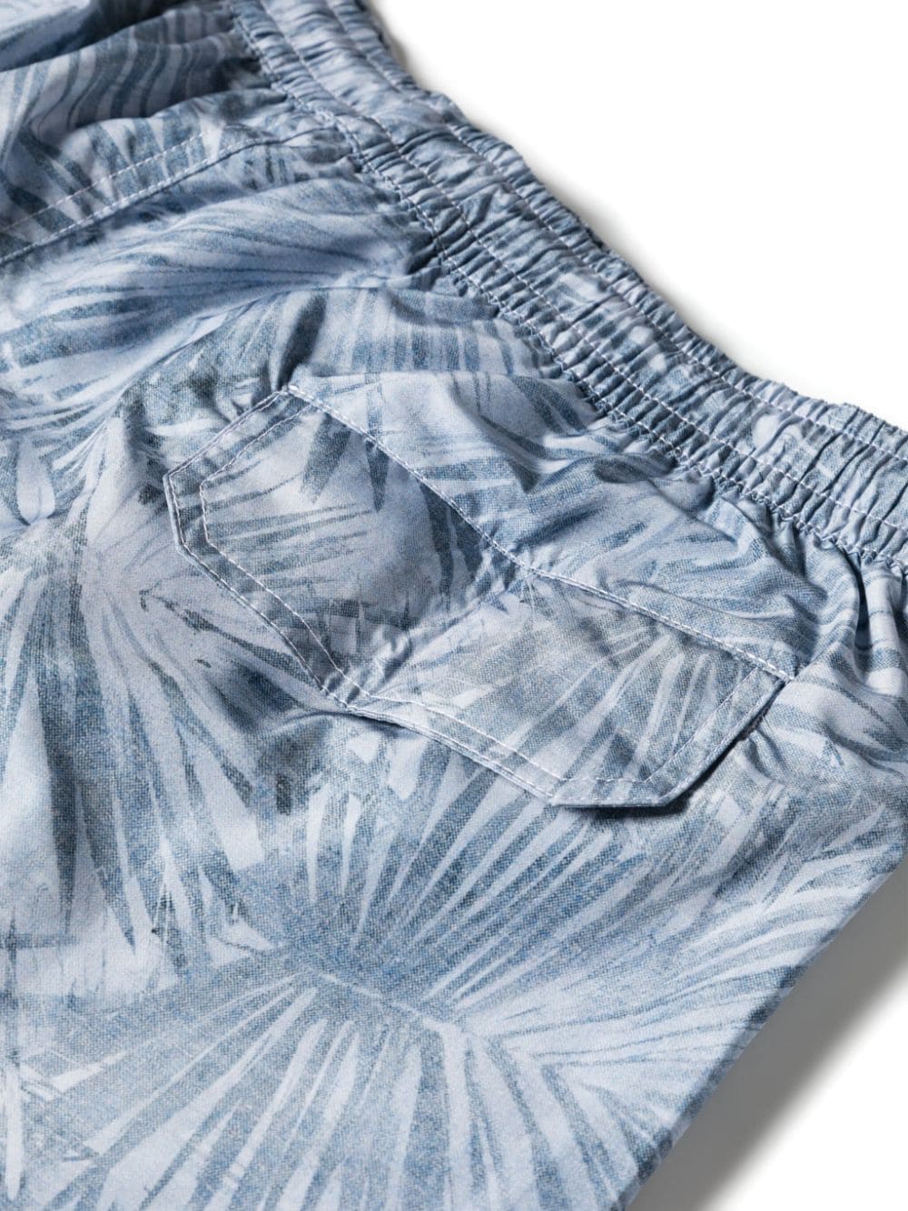 Eleventy graphic-print swim shorts Blauw
