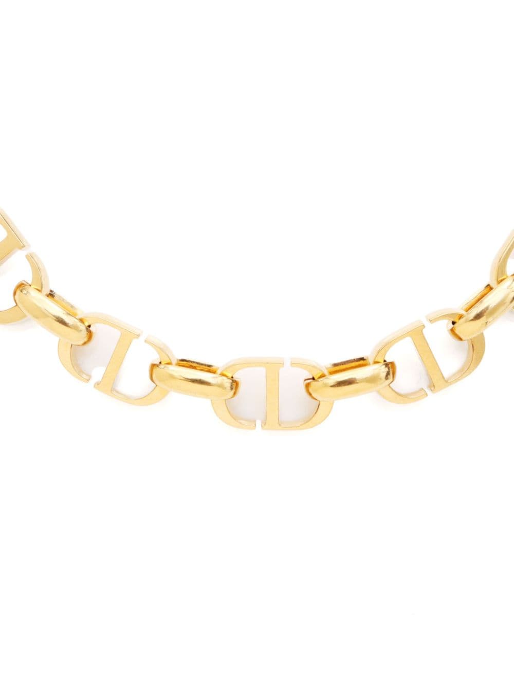 Christian Dior Pre-Owned CD logo chain necklace - Goud