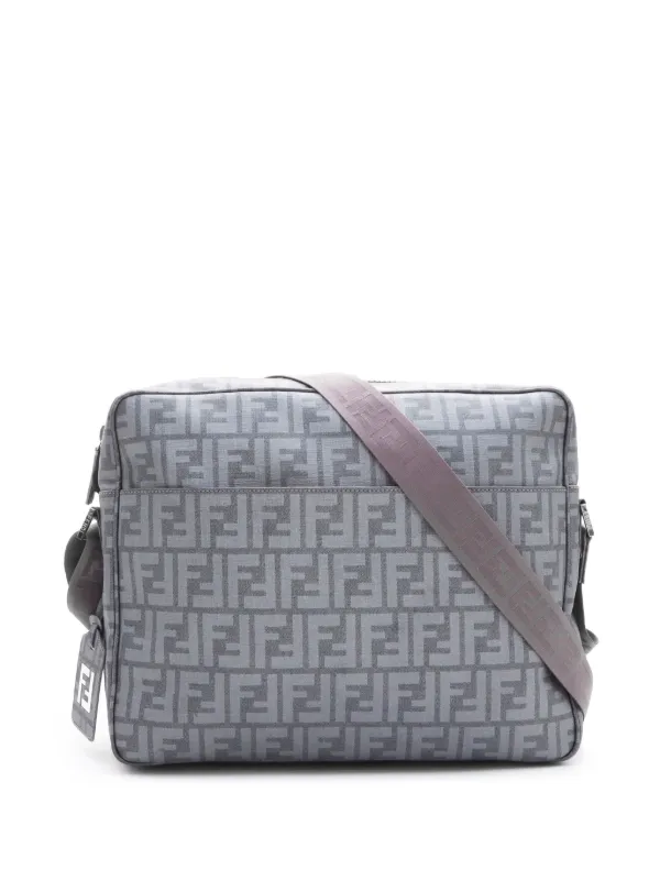 Fendi Pre Owned Zucca Shoulder Bag Grey FARFETCH IE