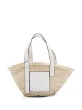 Loewe Pre-Owned small raffia basket bag - Neutrals