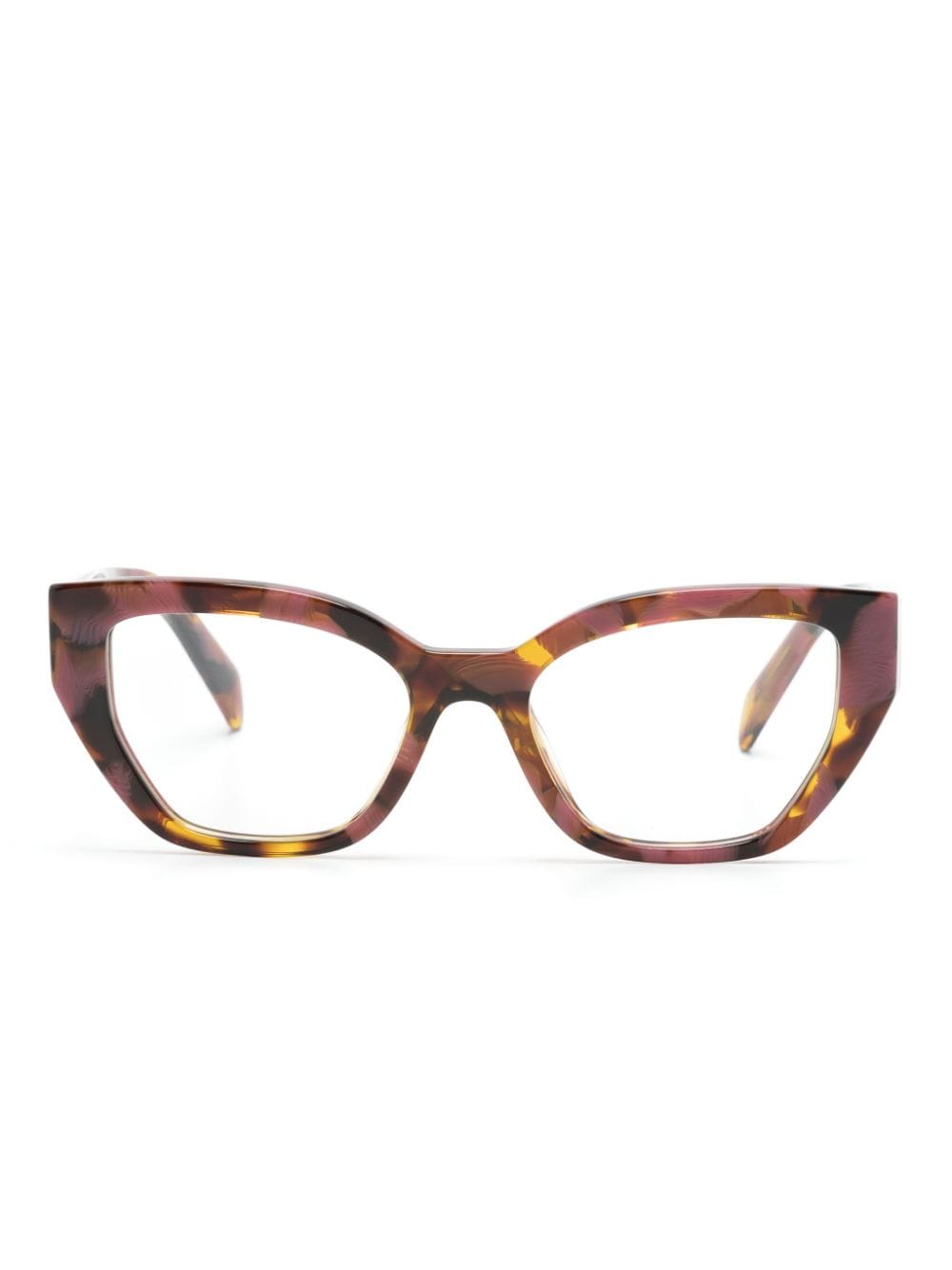 Prada Tortoiseshell Cat-eye Glasses In Multi