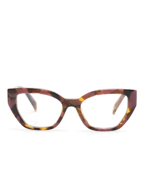 Prada Eyewear lentes con armazón cat eye estilo carey