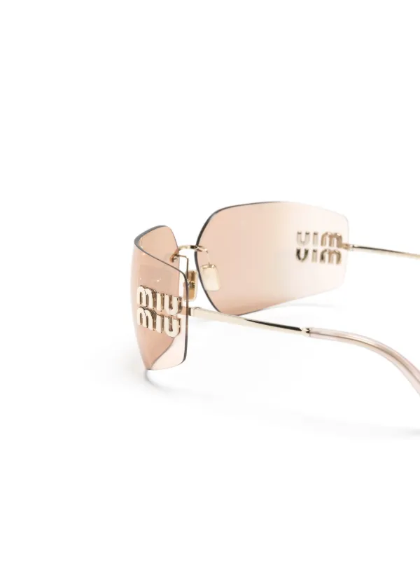 【miumiu】サングラス おしゃれ UVカット ロゴ UVカット機能】MIUMIU ロゴ サングラス (MiuMiu/サングラス