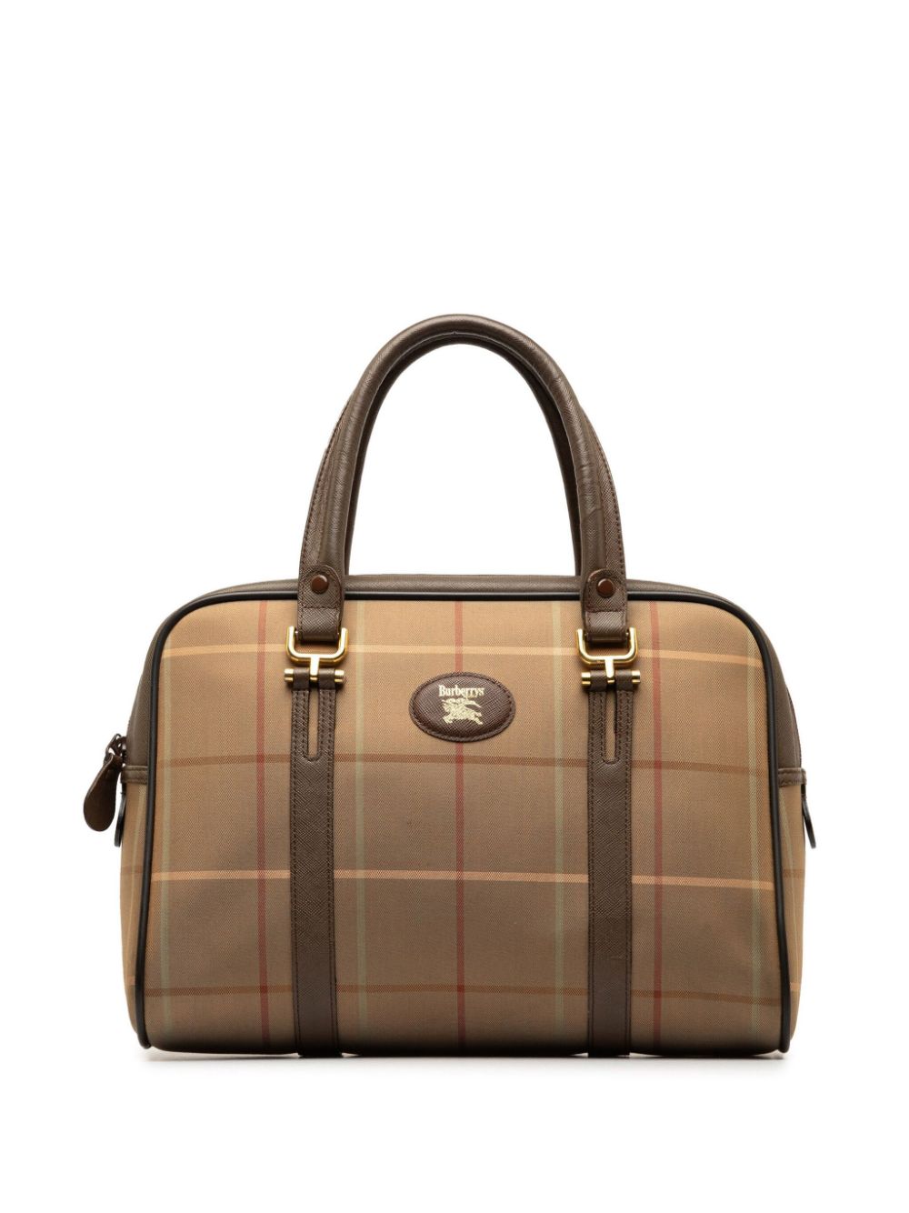 Pre-owned Burberry 2000-2010 Vintage Check Handbag In Brown