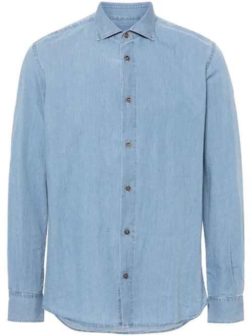 Peserico chemise en jean - Bleu - Peserico - Modalova