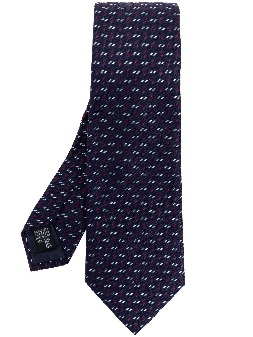Giorgio Armani jacquard-pattern silk tie - Blu