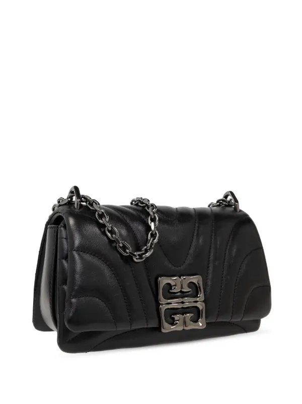 ショルダーバッグ・ポシェット GIVENCHY Black Leather Small 4G Shoulder Bag Givenchy Small 4G Quilted Crossbody Bag | Black | FARFETCH