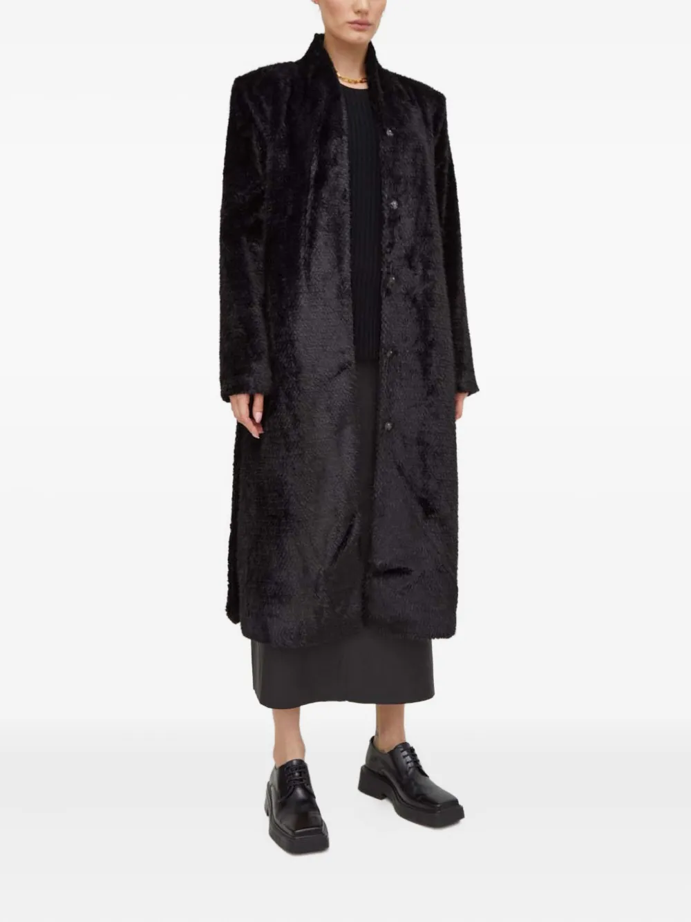 By Malene Birger Bell-sleeve Ribbed Sweater In Black
