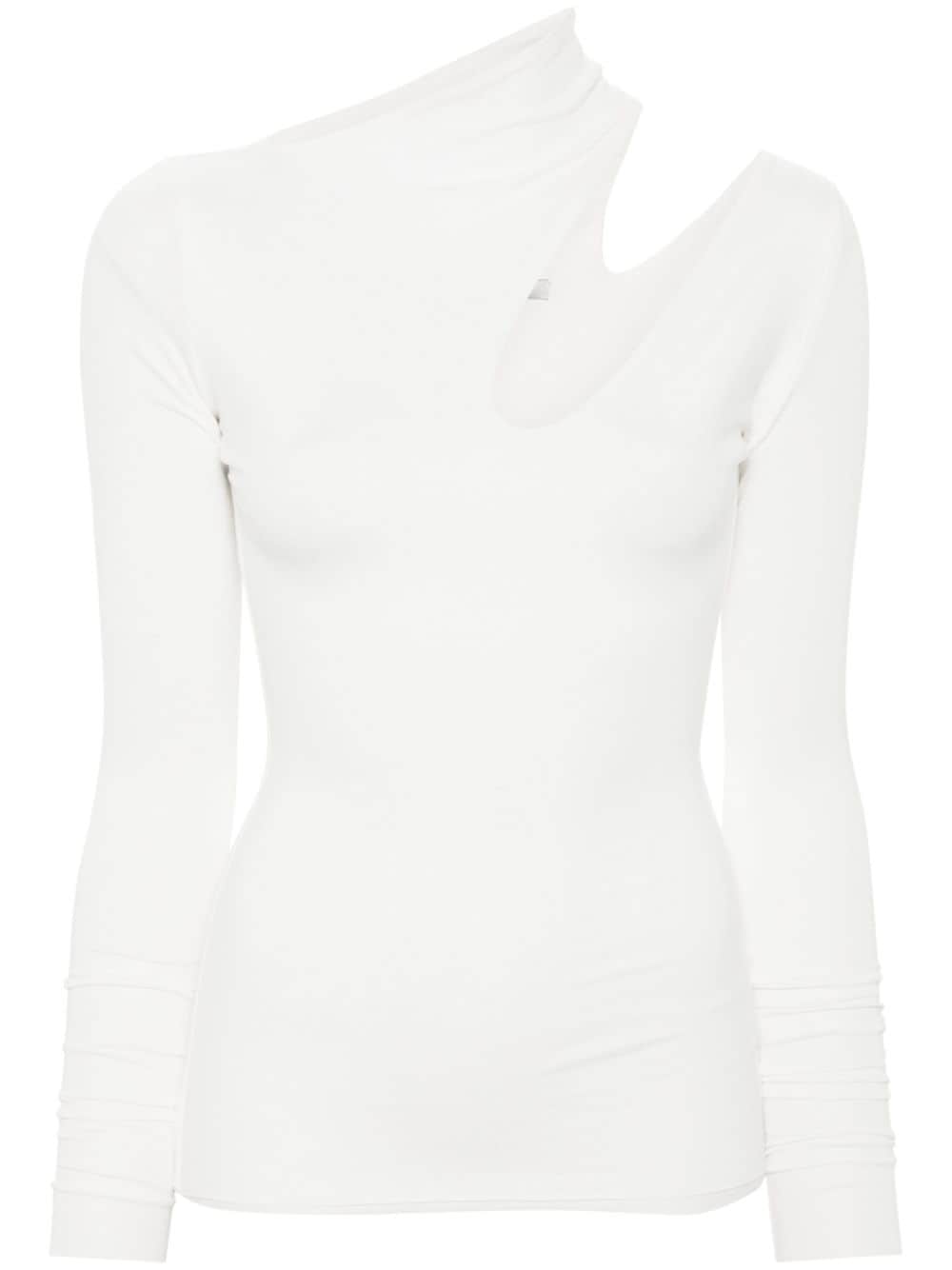 Manurí Bambina Cut-out Detail Top In White