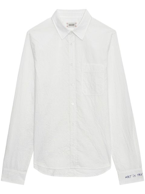 Zadig&Voltaire Stan crinkled poplin shirt