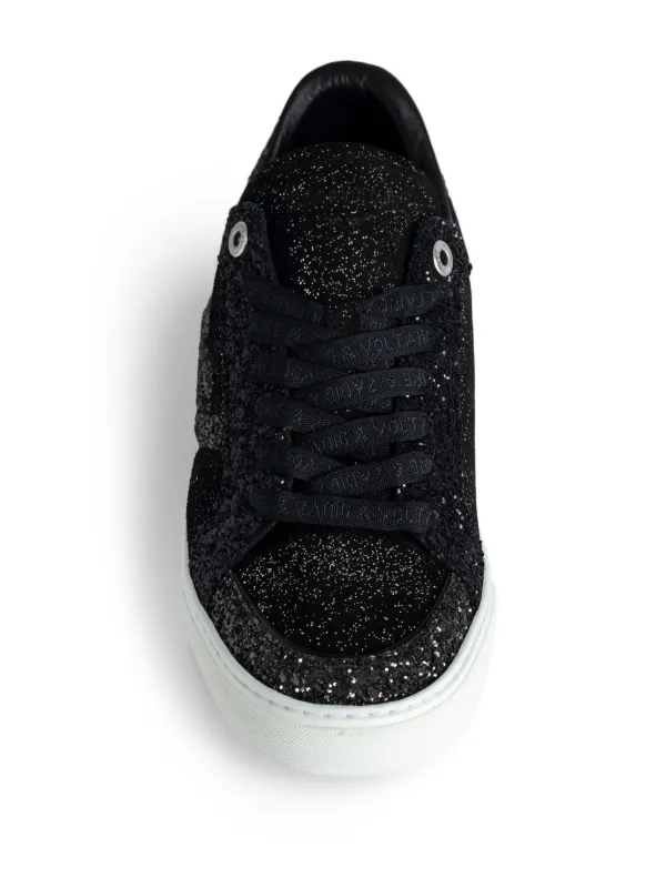 Zadig&Voltaire ZV1747 La Flash low-top Sneakers | Black | FARFETCH