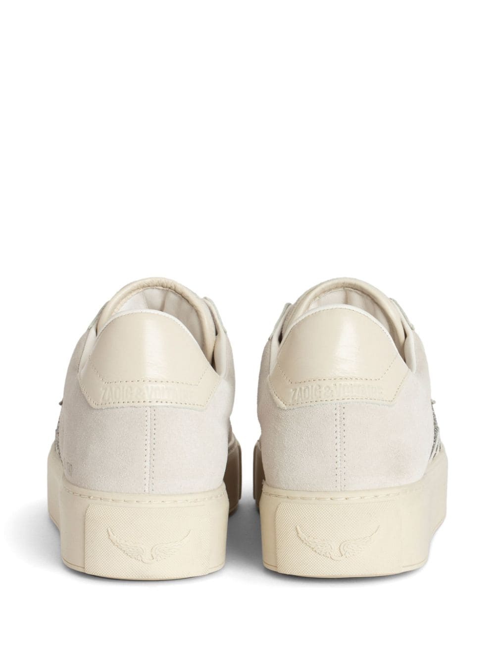 Shop Zadig & Voltaire Zv1747 La Flash Low-top Platform Sneakers In Neutrals