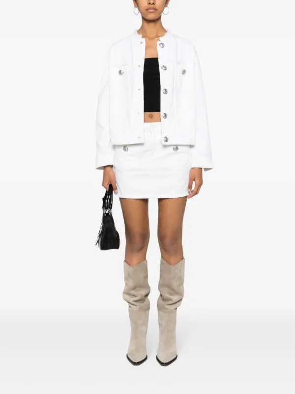 Zadig&Voltaire Joa デニム ミニスカート | ホワイト | FARFETCH JP