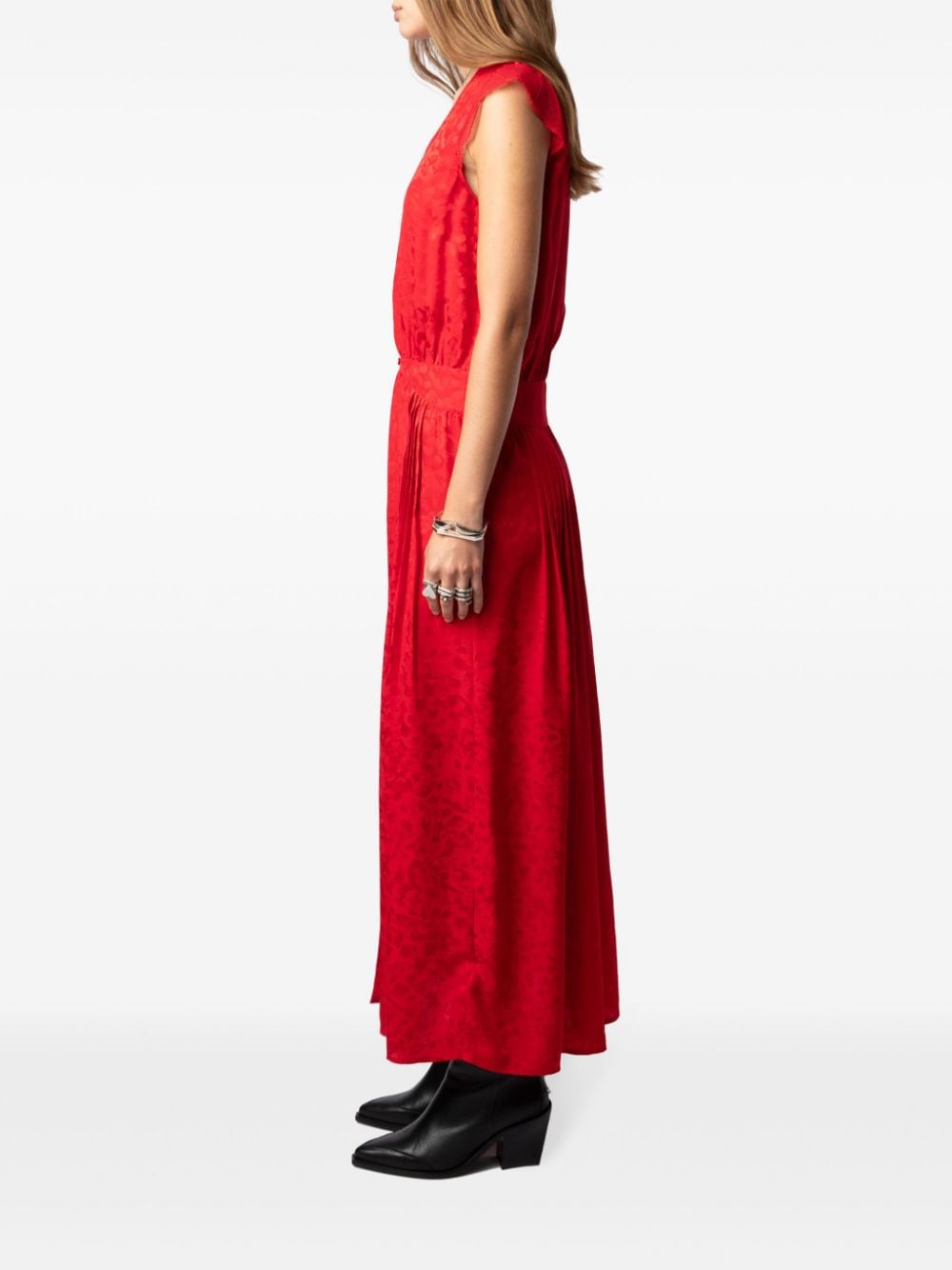 Shop Zadig & Voltaire Rolanys Maxi Dress In Rot