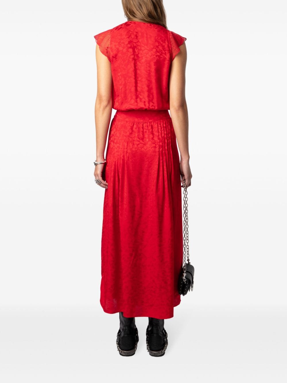 Shop Zadig & Voltaire Rolanys Maxi Dress In Rot