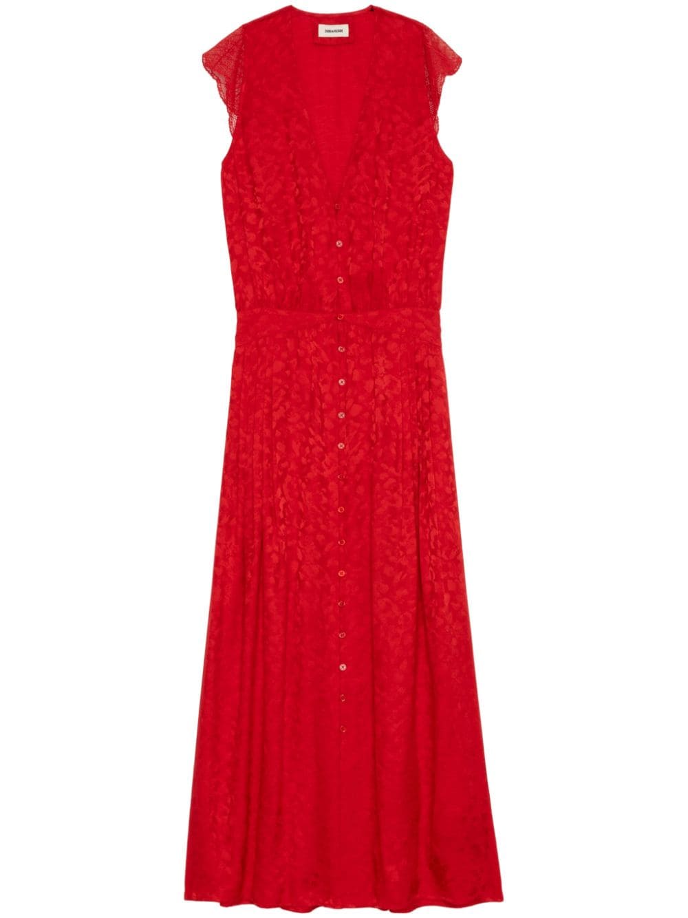 Shop Zadig & Voltaire Rolanys Maxi Dress In Rot