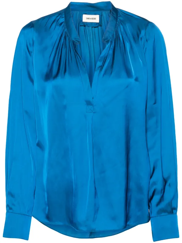 大特価 意味 新品タグ付/ZADIG&VOLTAIRE TINKブラウス シャツ サテン トップス