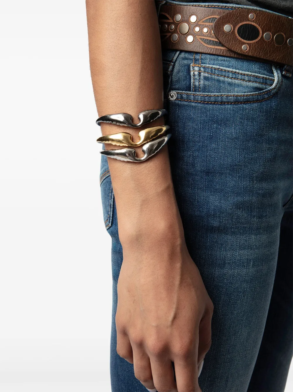 Zadig & Voltaire Wings Bangle In Silver