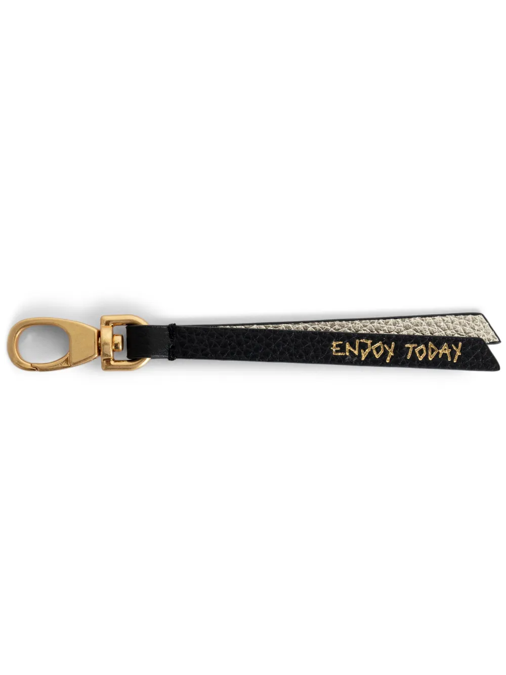 Zadig&Voltaire Love Link leather keyring | Black | Image 1