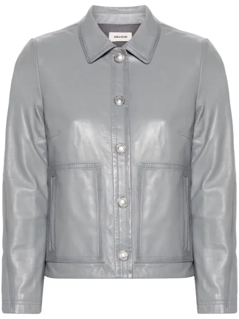 Zadig&Voltaire Litchi leather jacket