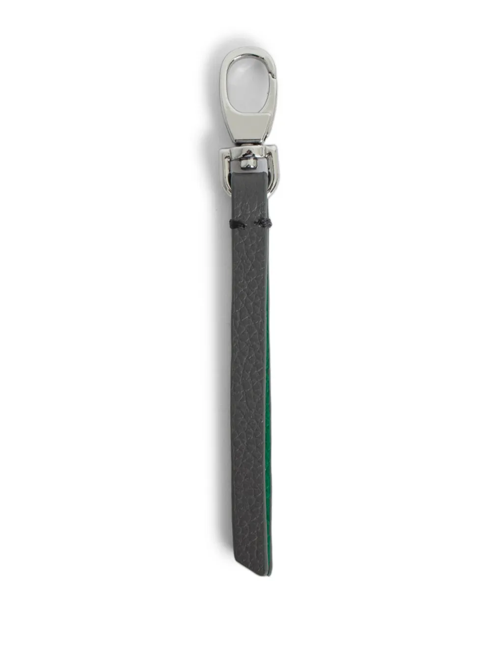Zadig & Voltaire Love Link Leather Keyring In Gray