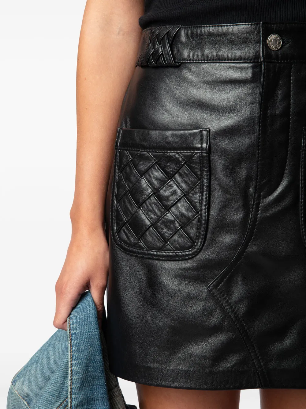 Zadig&Voltaire Joana leather mini skirt | Image 6