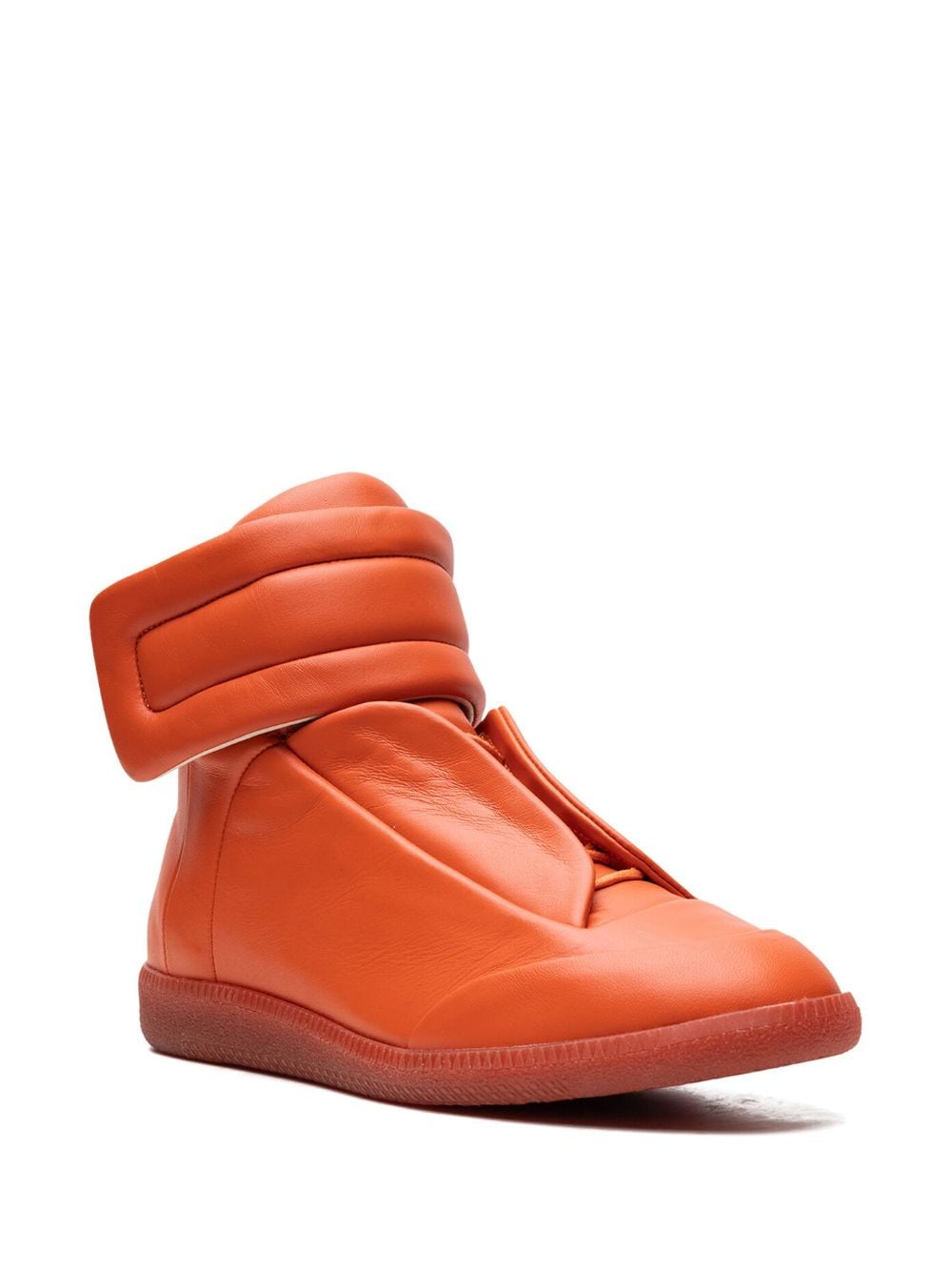 Shop Maison Margiela Future High "orange" Sneakers