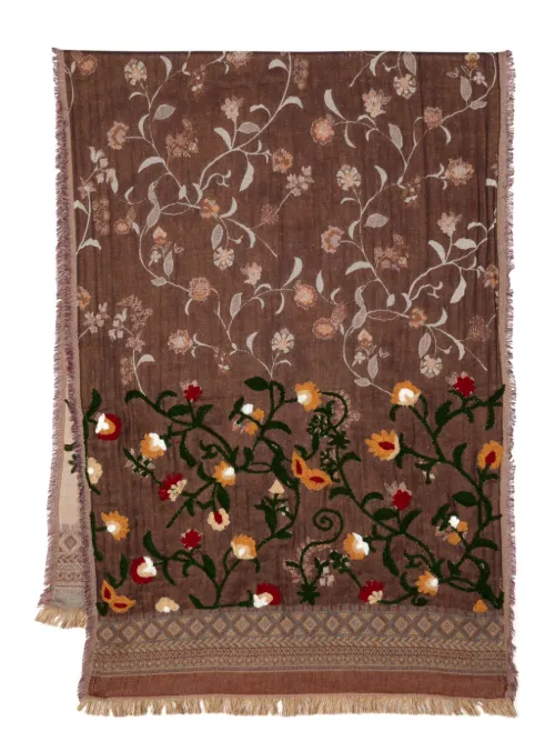Écharpe à fleurs brodées - Leathersmith of London - Modalova