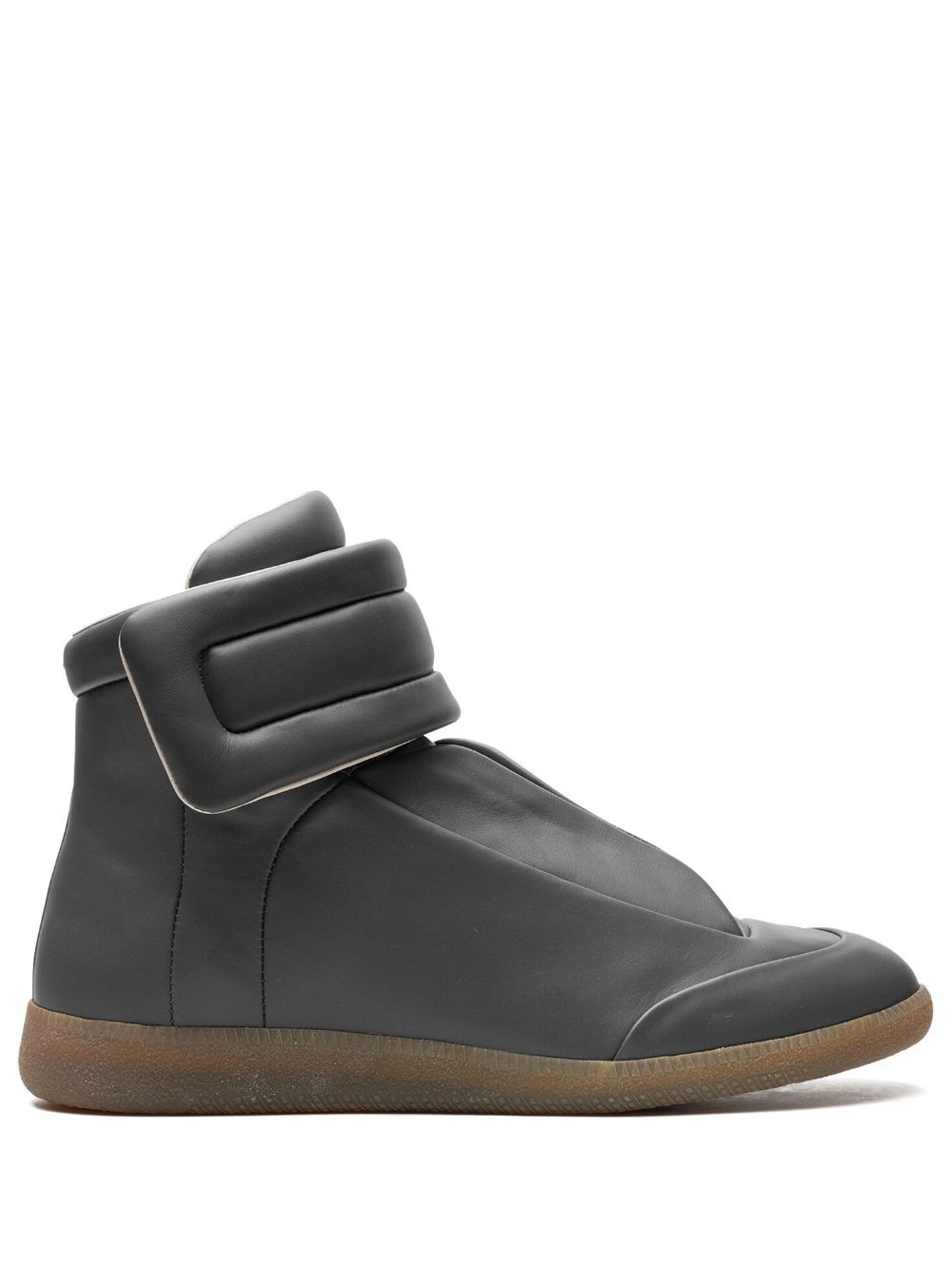 Maison Margiela Future High "black/gum" Sneakers In Grey