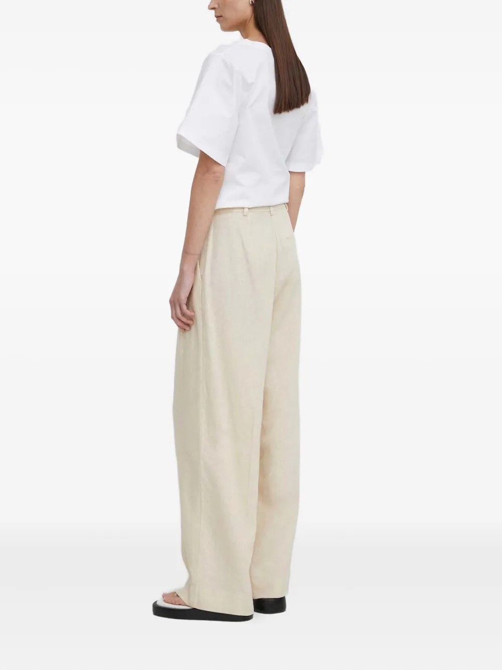 By Malene Birger Pleated Trousers In Neutral
