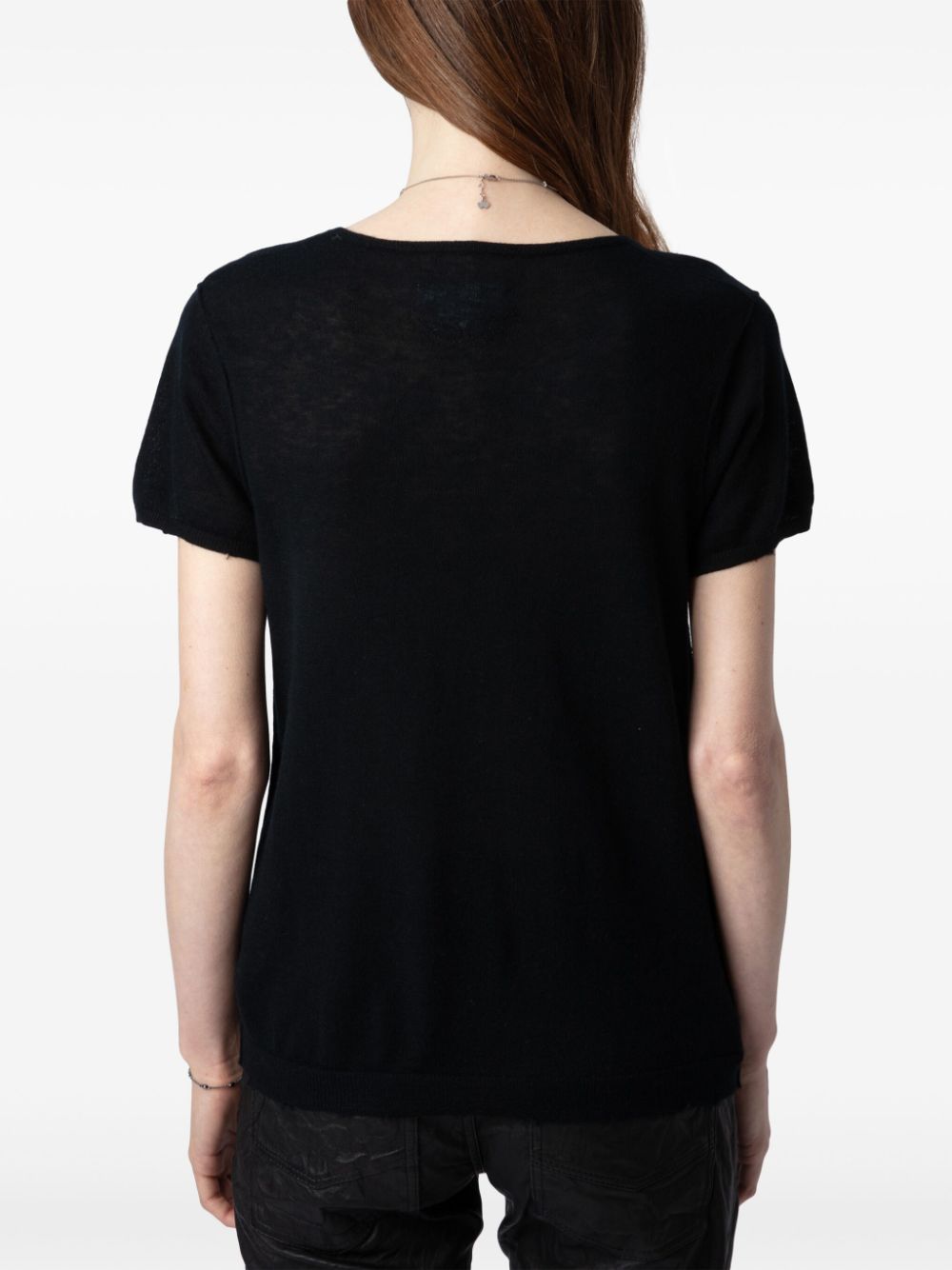 Shop Zadig & Voltaire Celsy Cashmere Top In Black