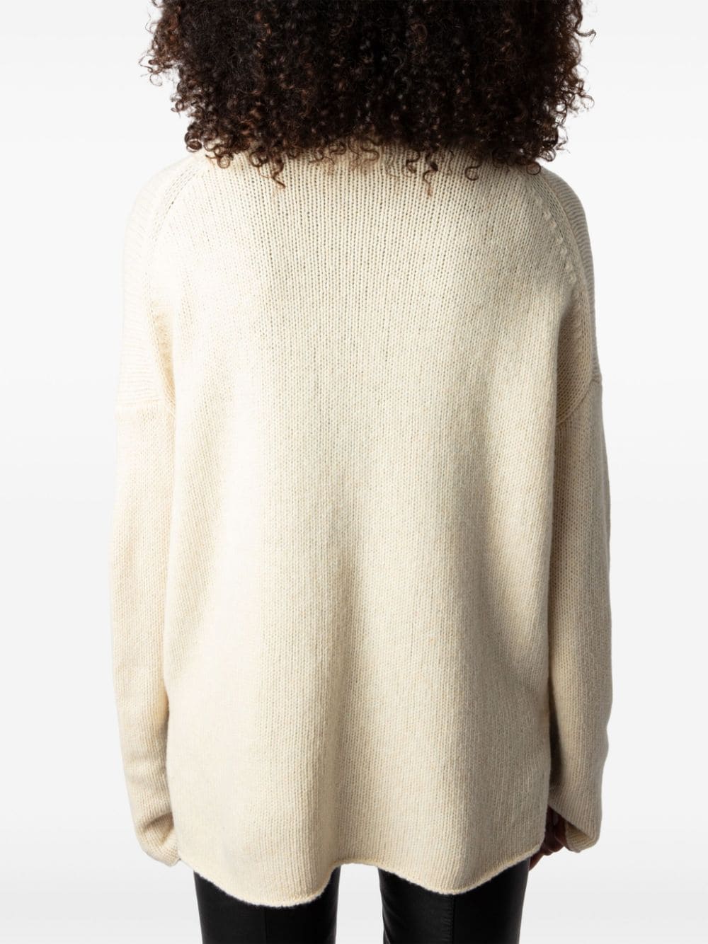 Shop Zadig & Voltaire Alma Peace Jumper In Neutrals