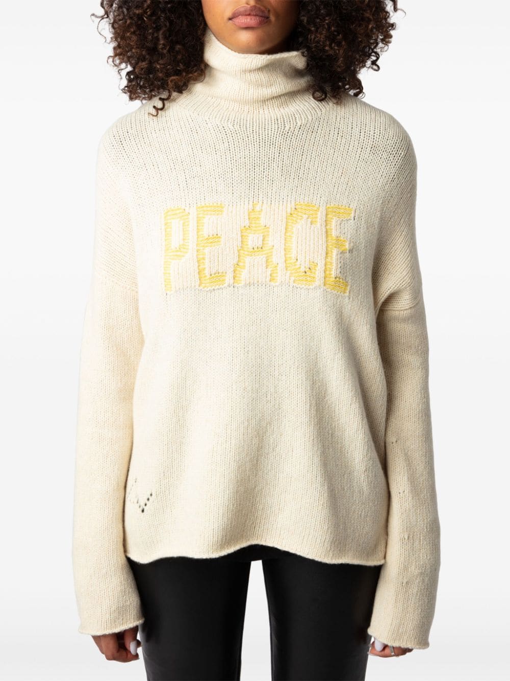 Shop Zadig & Voltaire Alma Peace Jumper In Neutrals