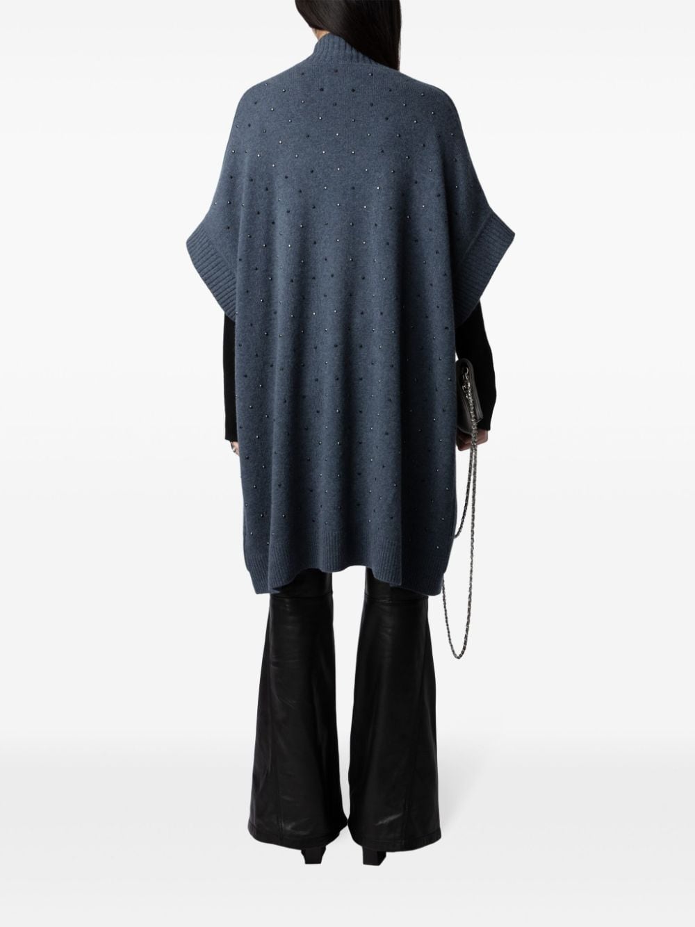 Shop Zadig & Voltaire Indiany Cashmere Cardi-coat In Blue