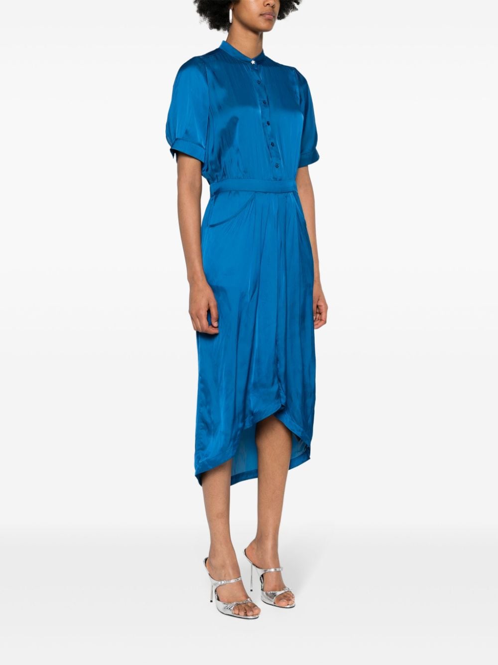 Shop Zadig & Voltaire Short-sleeve Dress In Blue