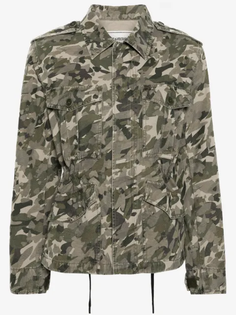Zadig&Voltaire Krisa Camo cotton jacket 