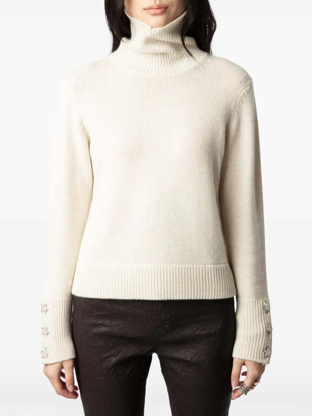 Zadig&Voltaire Boxy Bijoux trui Beige