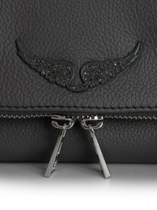 Zadig&Voltaire Rock Leather Clutch Bag | Black | FARFETCH 